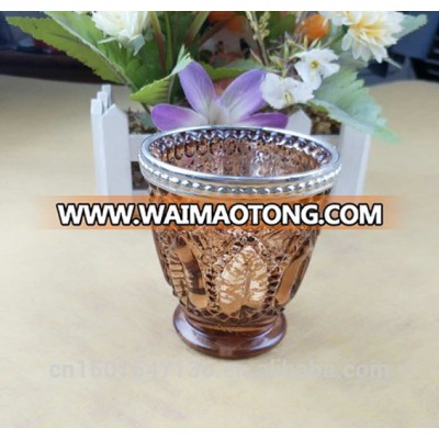 Chinese manufacturing classic glass tea light holder for wedding favors