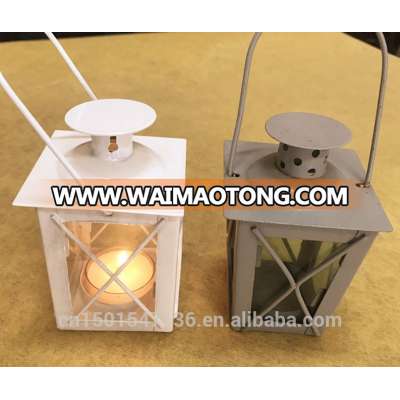 Whole sale metal hanging storm lantern garden candlle holder for decoration